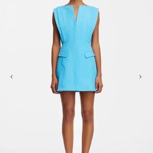 Acler Vibrant Thrumster Blue Mini Dress